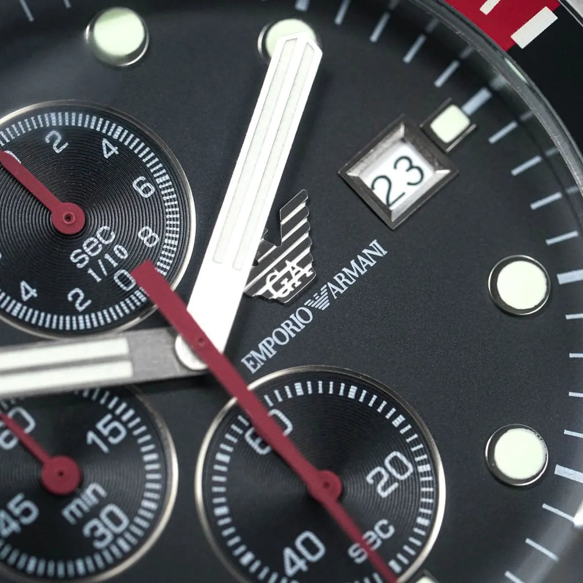 Emporio Armani Black dial Men's Watch - AR5855