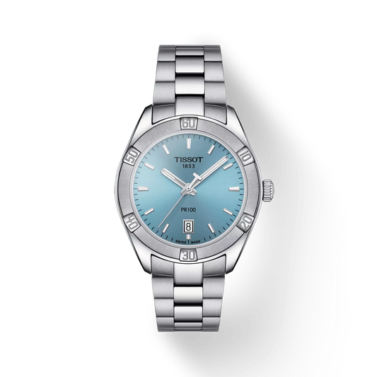 Tissot PR 100 Lady Sport Chic Ice Blue Dial ladies Watch - T101.910.11.351.00