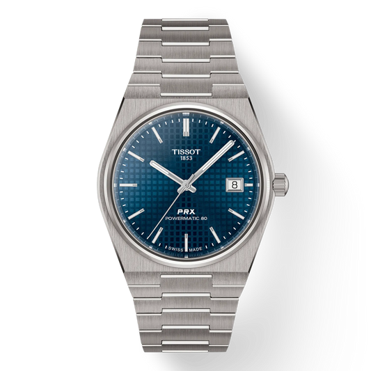 Tissot PRX Titanium Blue Dial 38mm Men's Watch - T137.807.44.041.00