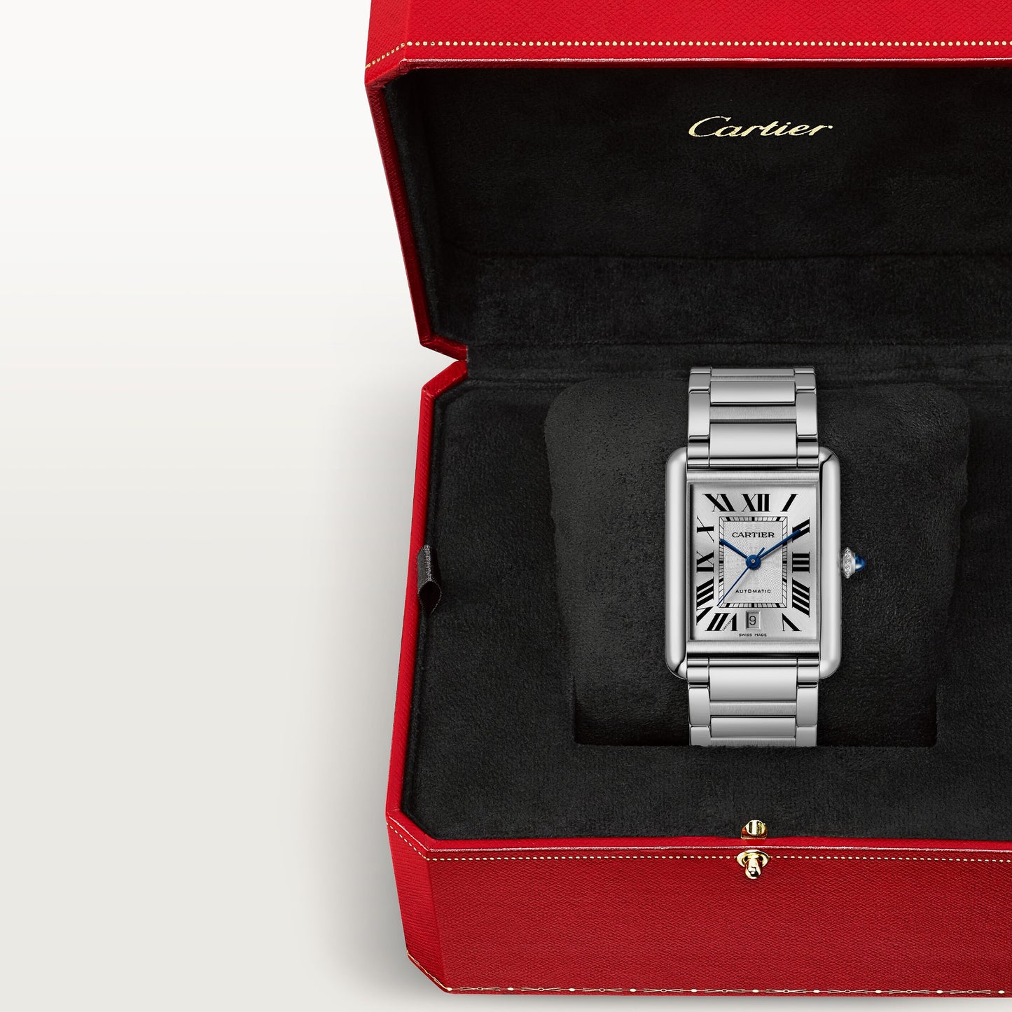 Cartier Tank Must Extra-large Automatic Silver Dial Men's Watch - WSTA0053
