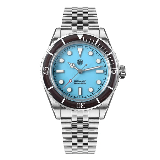 San Martin Light Blue Dial Men's Watch - SN0133