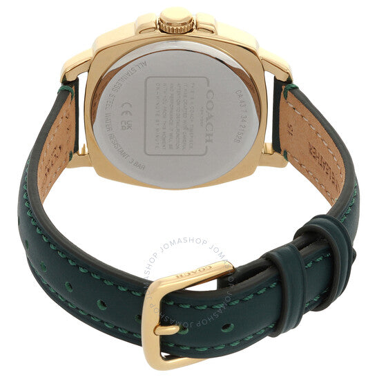 Coach Boyfriend Gold Tone Leather Strap Ladies Watch- 14503982