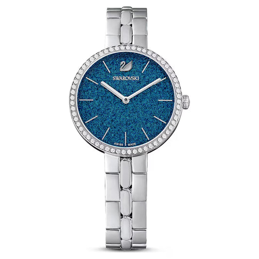 Swarovski Blue Dial Metal bracelet Ladies Watch - 5517790