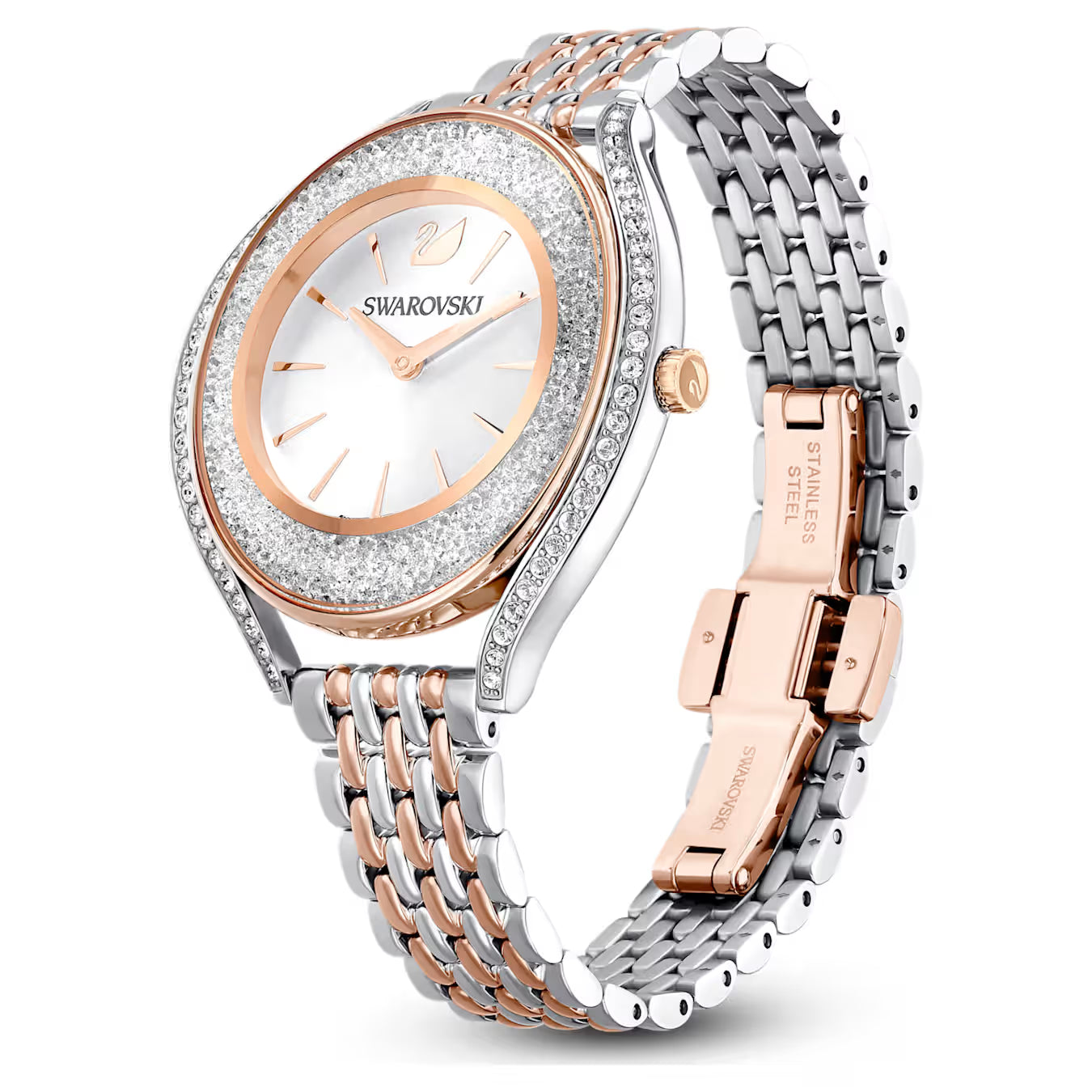 Swarovski Crystalline Aura Rose gold tone Dial Metal bracelet Ladies Watch - 5644075