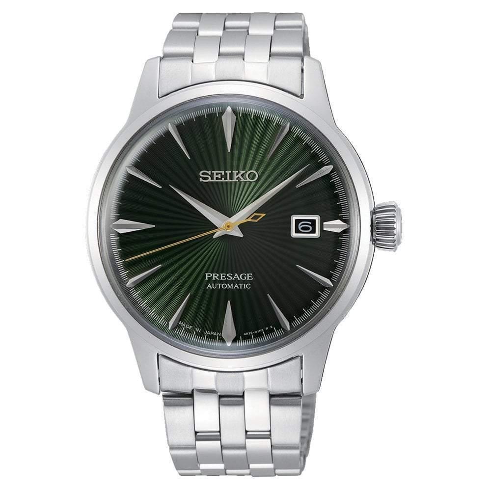 Seiko Presage Cocktail Time '"Green Mojito" Dial Men's Automatic Watch- SRPE15j1
