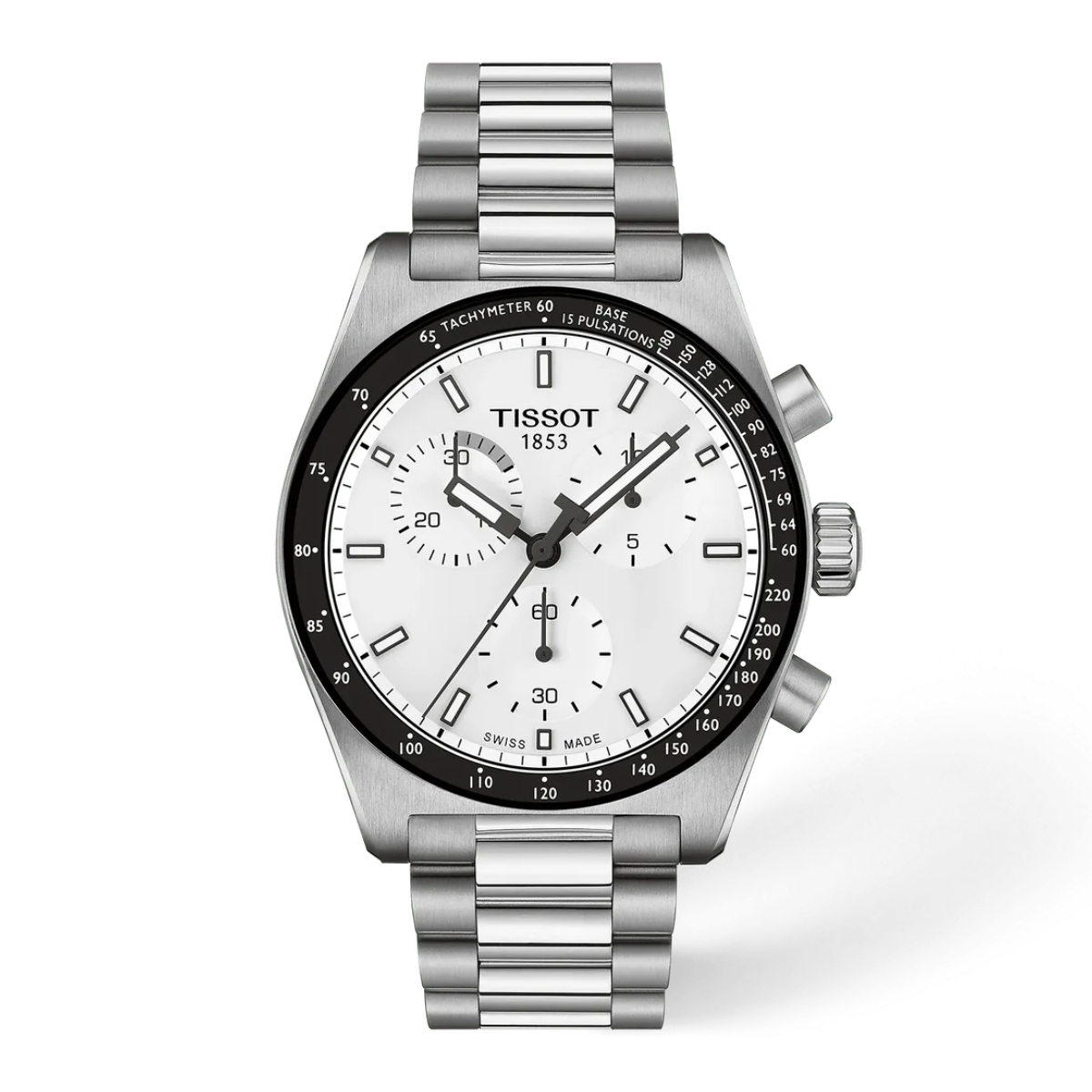 Tissot PR516 White Dial Men's Chronograph Watch - T149.417.11.011.00