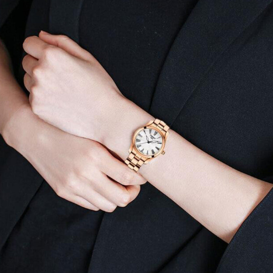 Tissot T-Wave Rose Gold Mother-of-pearl Dial Ladies Watch - T112.210.33.113.00
