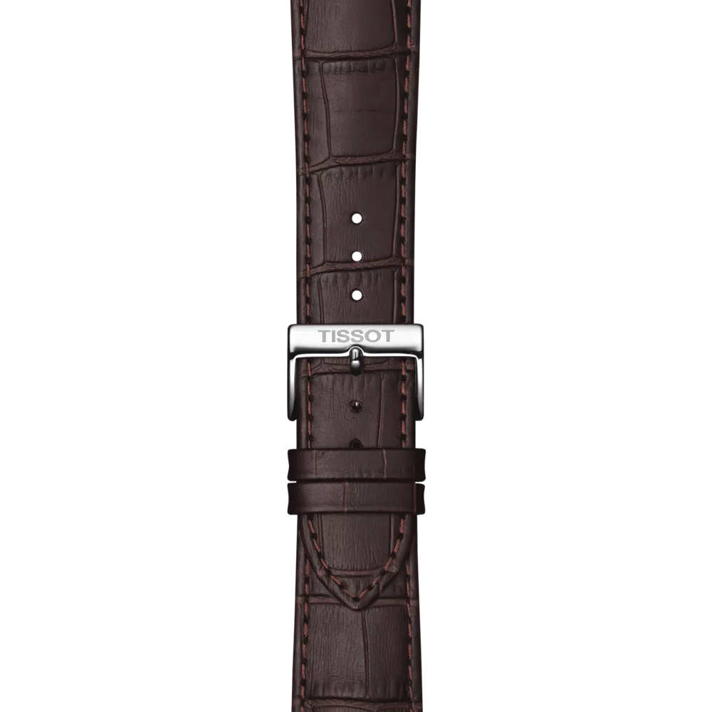 Tissot Classic Dream White Dial Brown Leather Strap Men's Watch - T129.410.16.013.00