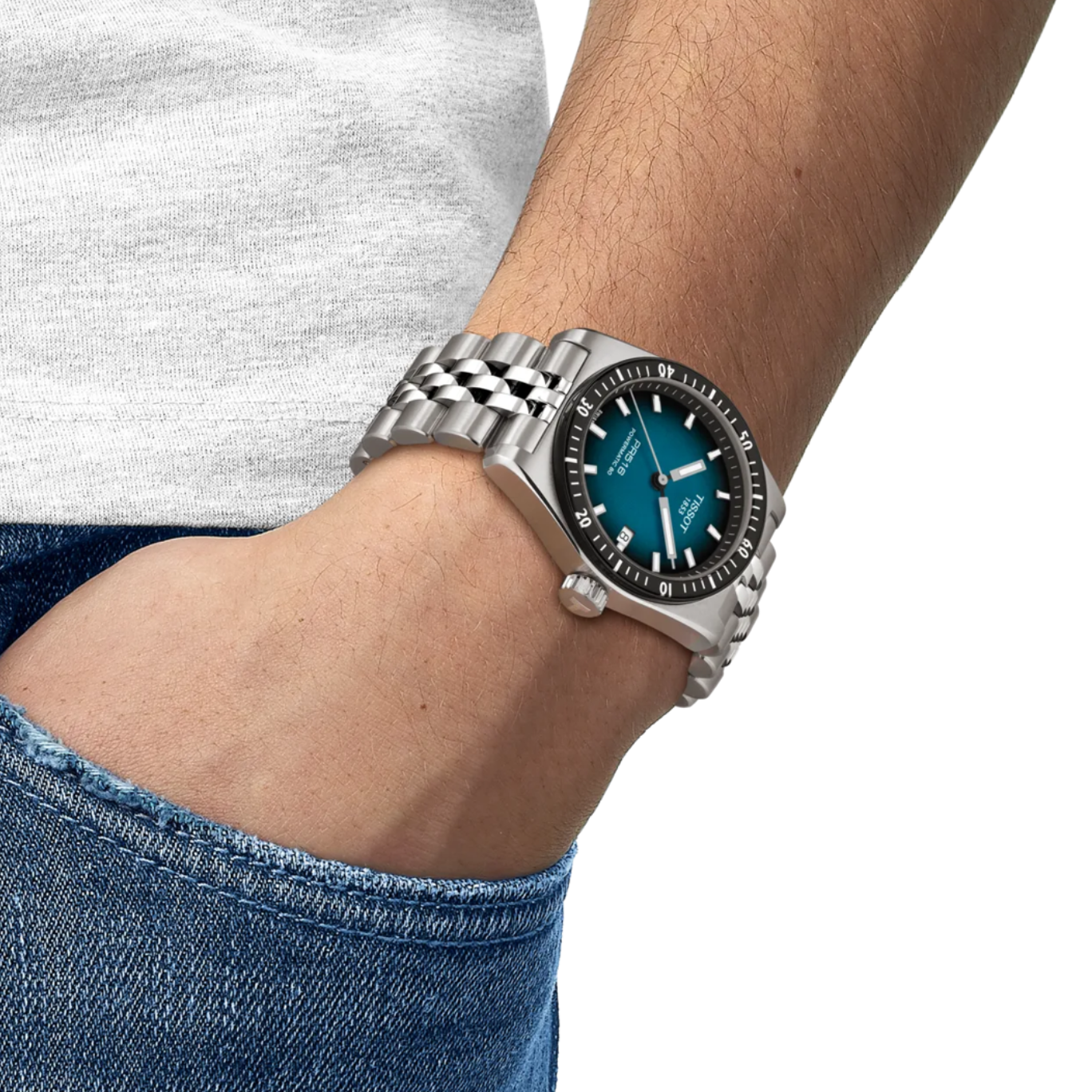 Tissot PR516 Powermatic 80 Blue Dial  Men's Watch - T149.407.11.041.00