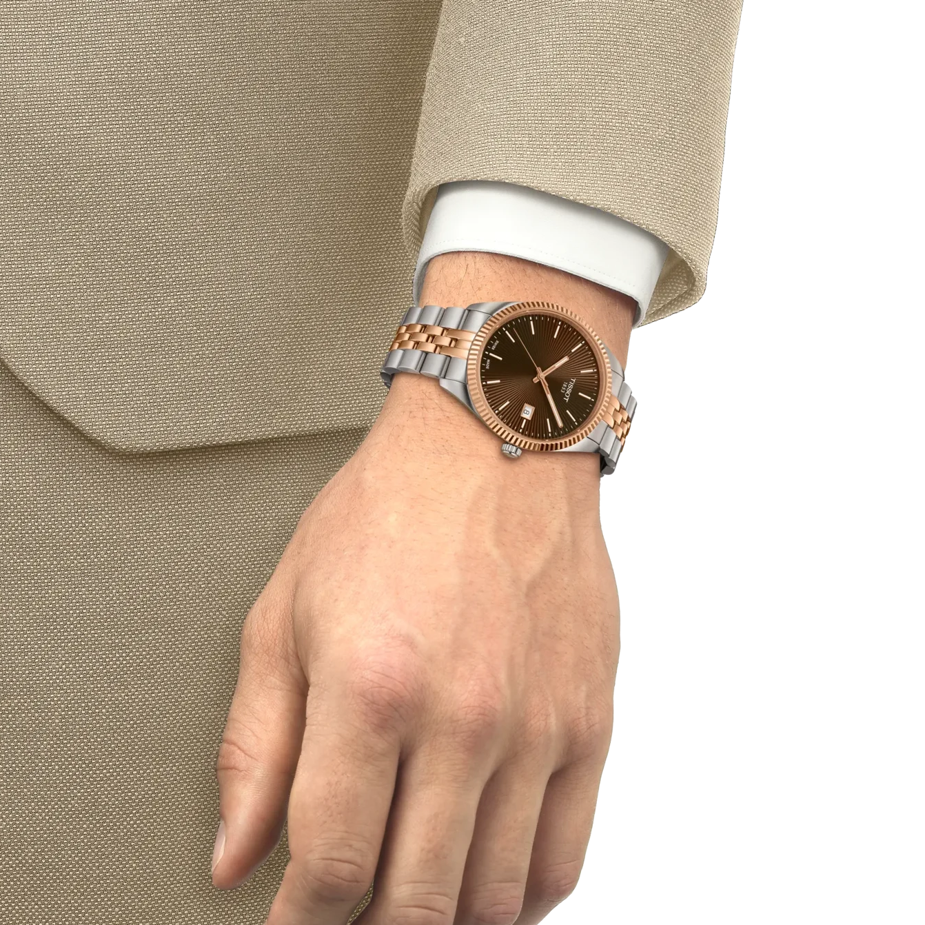 Tissot Ballade Dual Tone Dial Men's Watch - T156.410.22.041.00