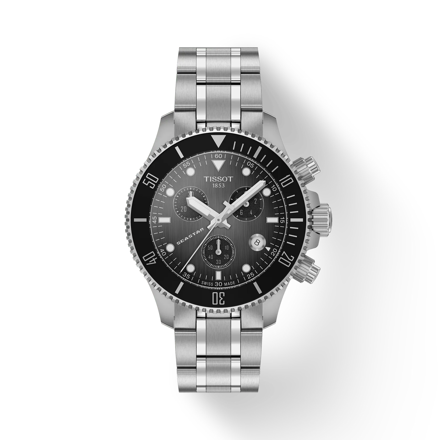 Tissot Seastar 1000 38mm Grey Dial Men's Watch - T120.217.11.061.00