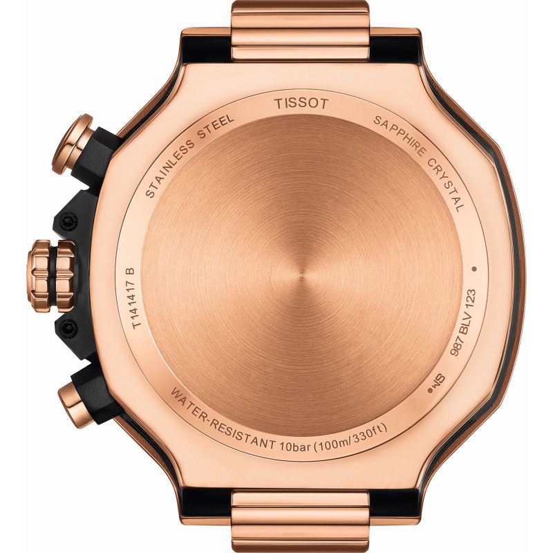Tissot T-Race Rose Gold Men's Chronograph Watch- T141.417.37.051.00