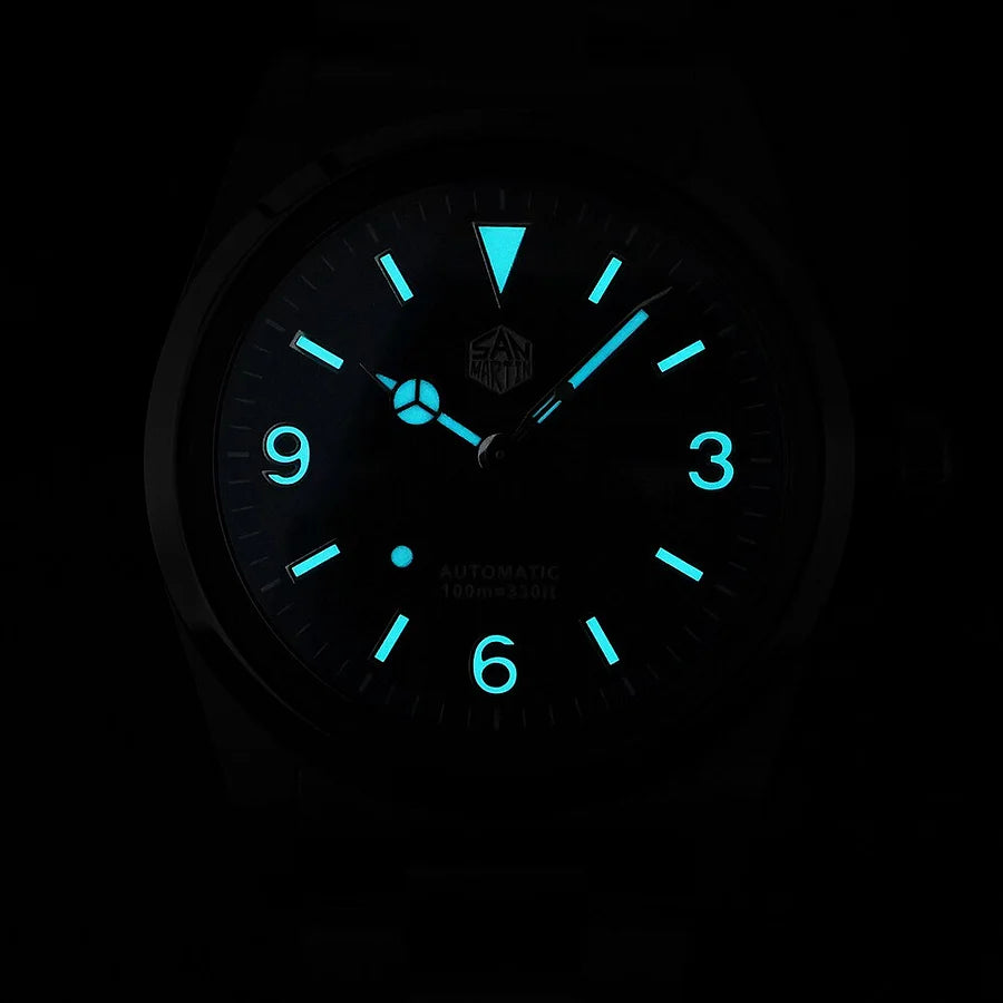 San Martin Tiffany Blue Dial Men's Watch - SN0021