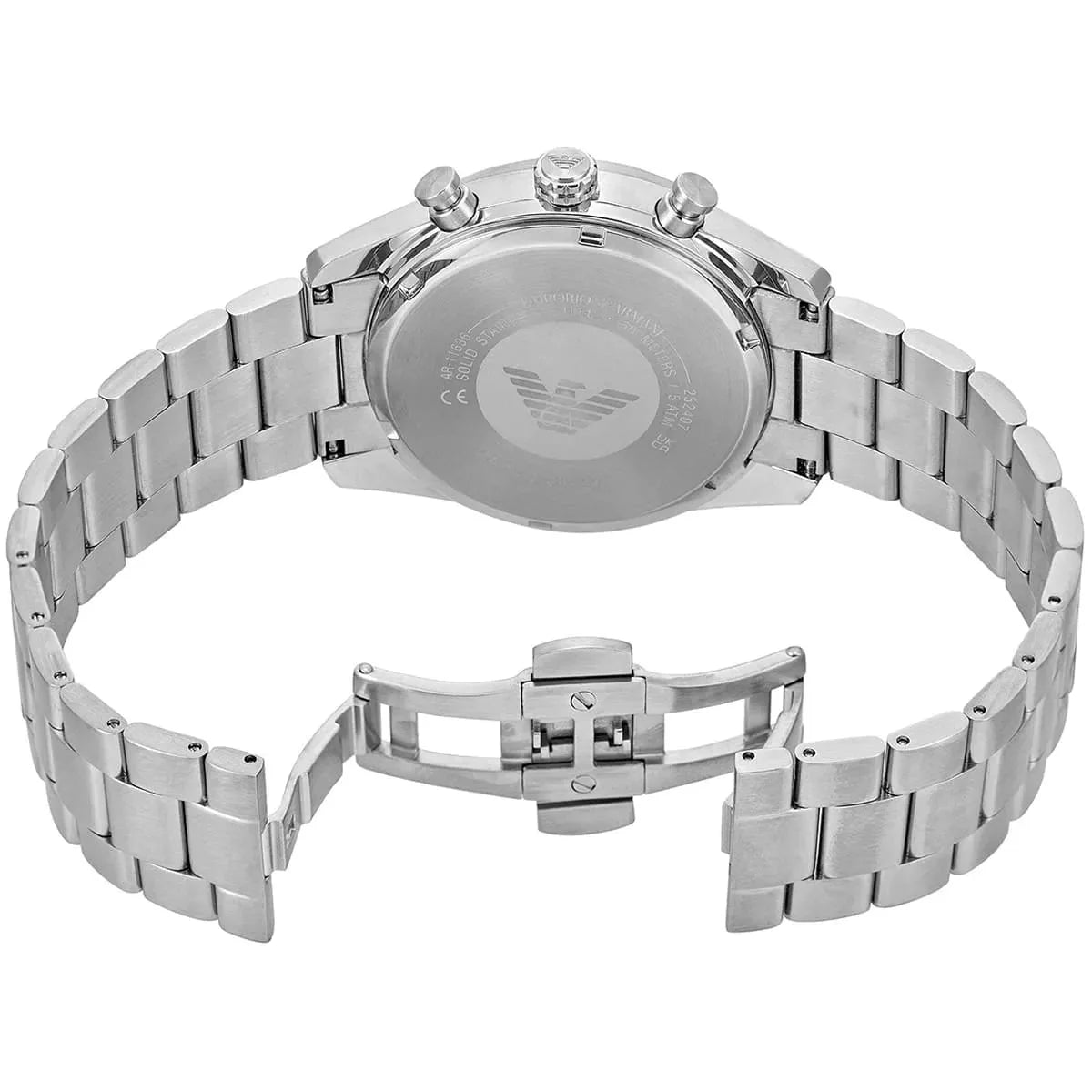 Emporio Armani Racer White Dial Chronograph Men's Watch - AR11636