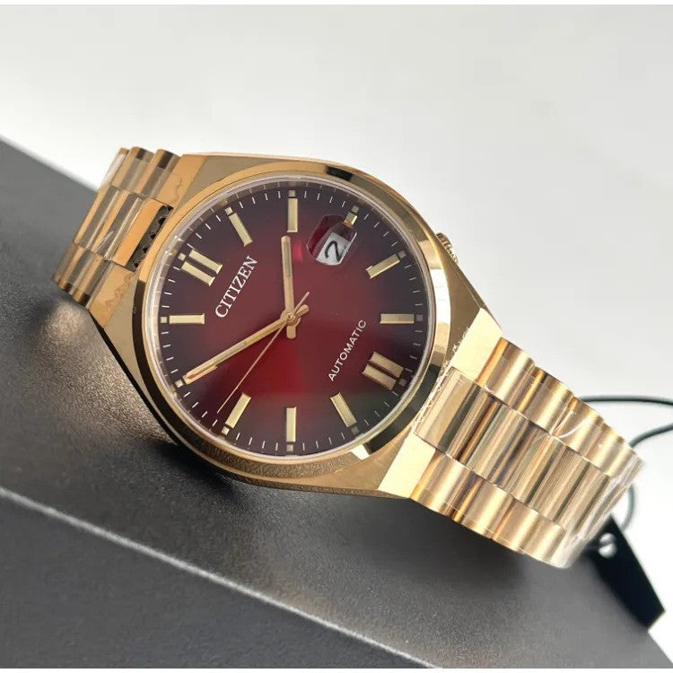 Citizen Tsuyosa Red and Gold Men's Mechanical Watch-  NJ0153-82X