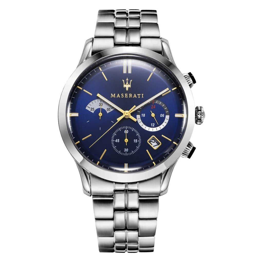 Maserati Blue Stainless Steel Men's Chronograph Watch- R8873633001