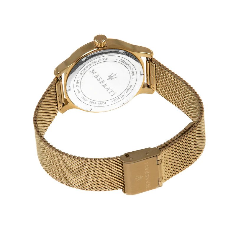 Maserati Epoca Gold White Dial Women's Watch- R8853118502