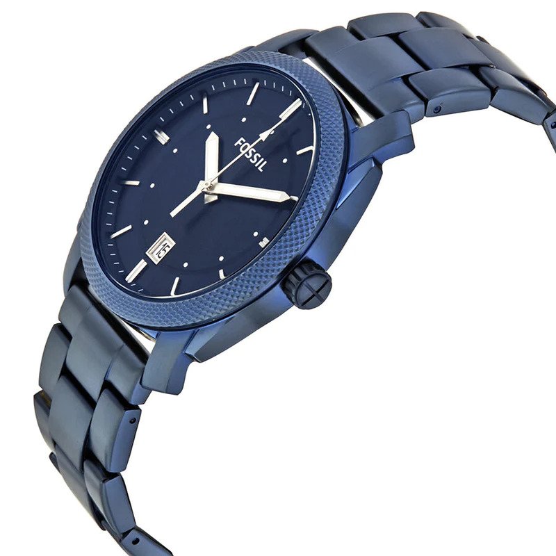 Fossil Three Hand Blue Watch For Men- FS5231