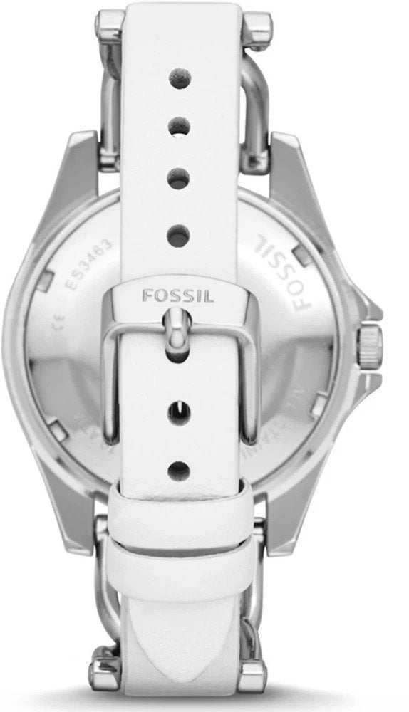 Fossil White Leather Multifunction Women's Watch- ES3463