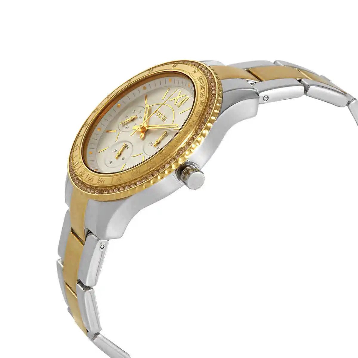 Fossil Dual Tone Multifunction Women's Watch- ES5107