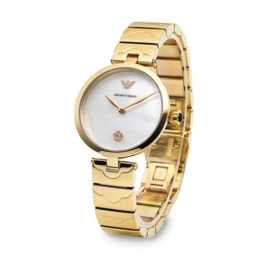 Emporio Armani Two Hand Gold Women's Watch- AR11198