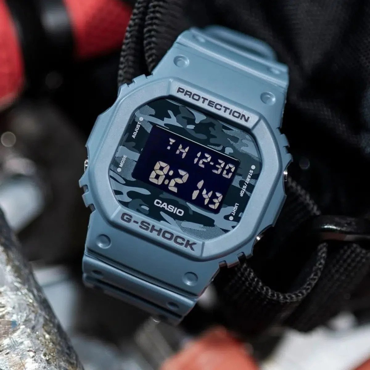 Casio G-Shock Petak Camouflage Digital Watch- DW-5600CA-2DR