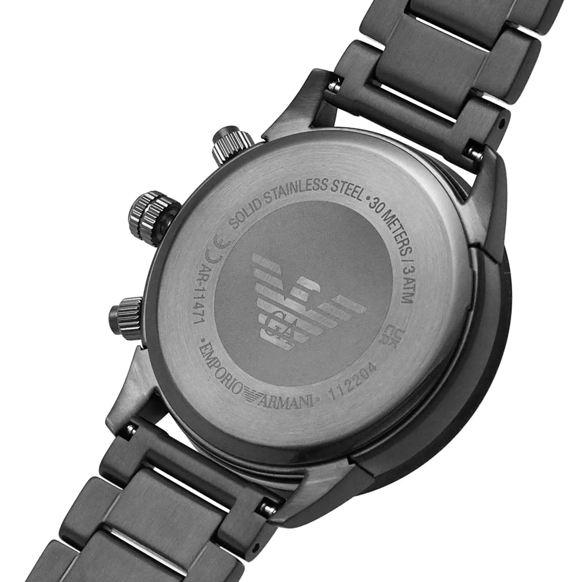 Emporio Armani Gunmetal Men's Chronograph Watch- AR11471