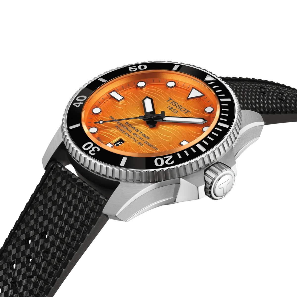 Tissot Seastar 2000 Orange Dial 44mm Men's Watch - T120.907.17.281.00