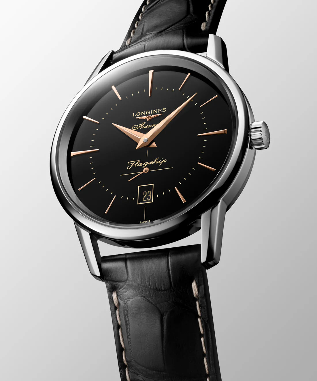 FLAGSHIP HERITAGE Black Dial Automatic Men's Watch - L4.795.4.58.0