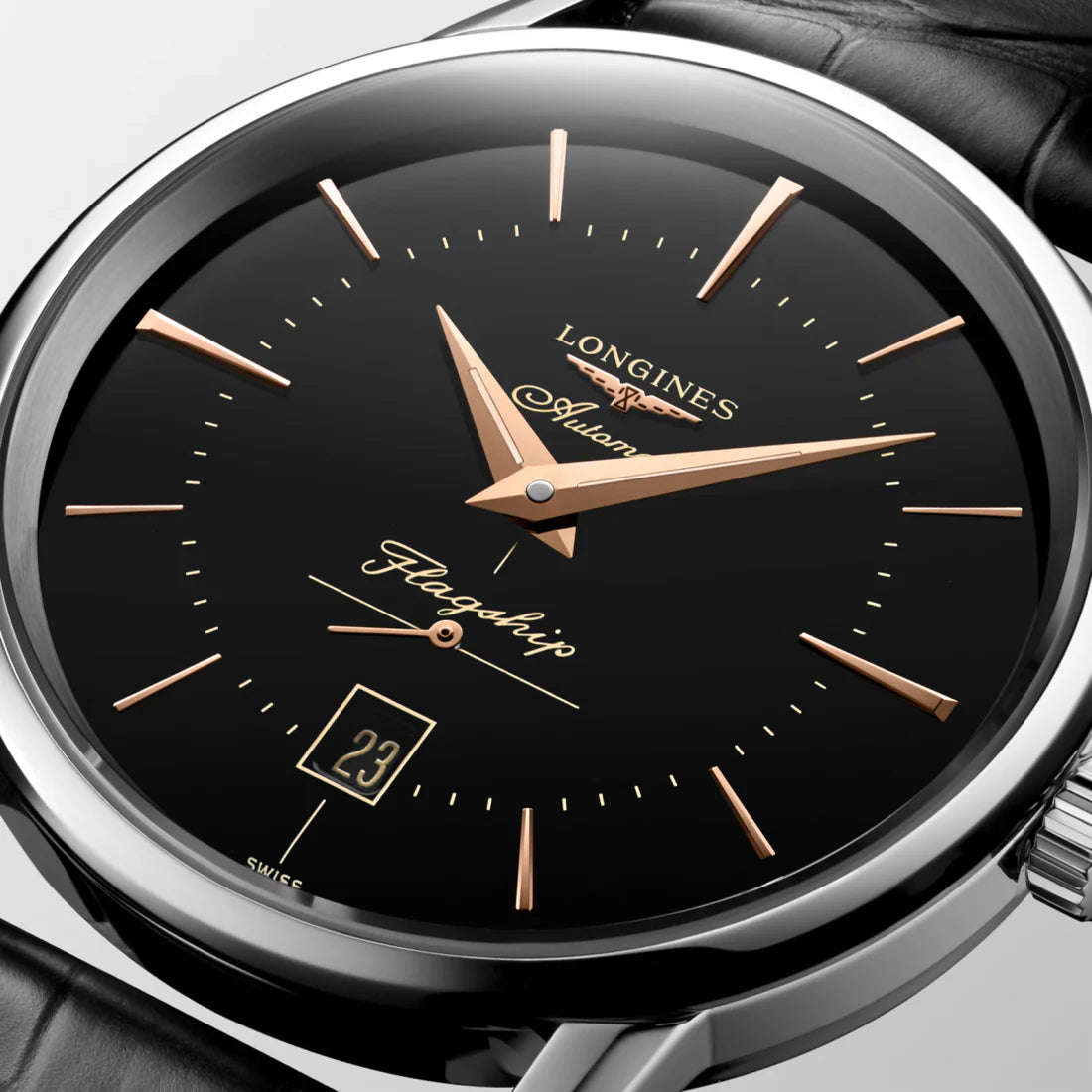 FLAGSHIP HERITAGE Black Dial Automatic Men's Watch - L4.795.4.58.0