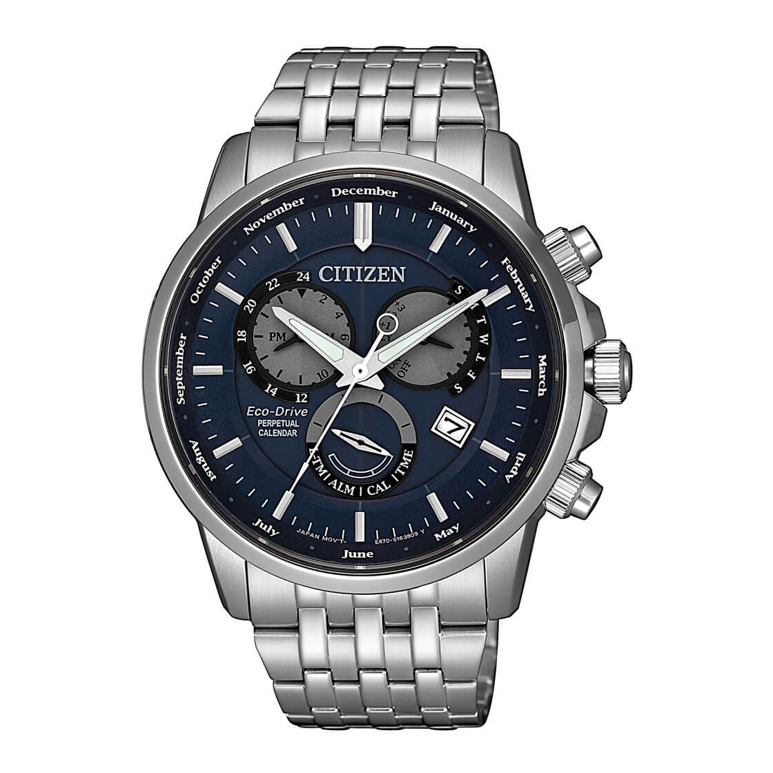 Citizen ECO Drive Perpetual Calender Men's Blue Dial watch- BL8150-86L