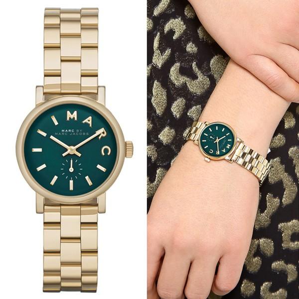Marc Jacobs Baker Green Dial Ladies Watch - MBM3249