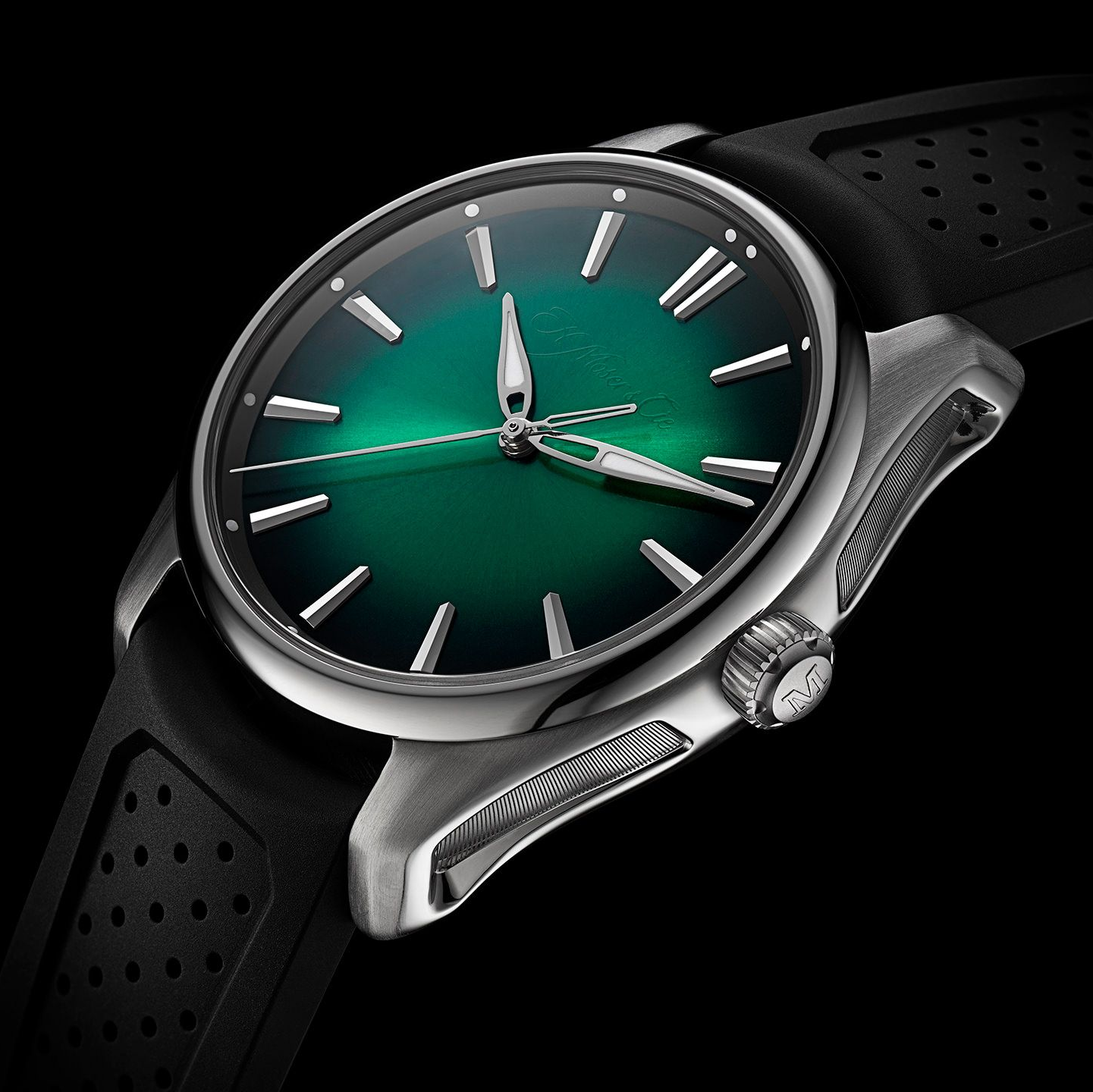 H. Moser & Cie. Pioneer Centre Seconds Cosmic Green Men's Watch - 3201-1201