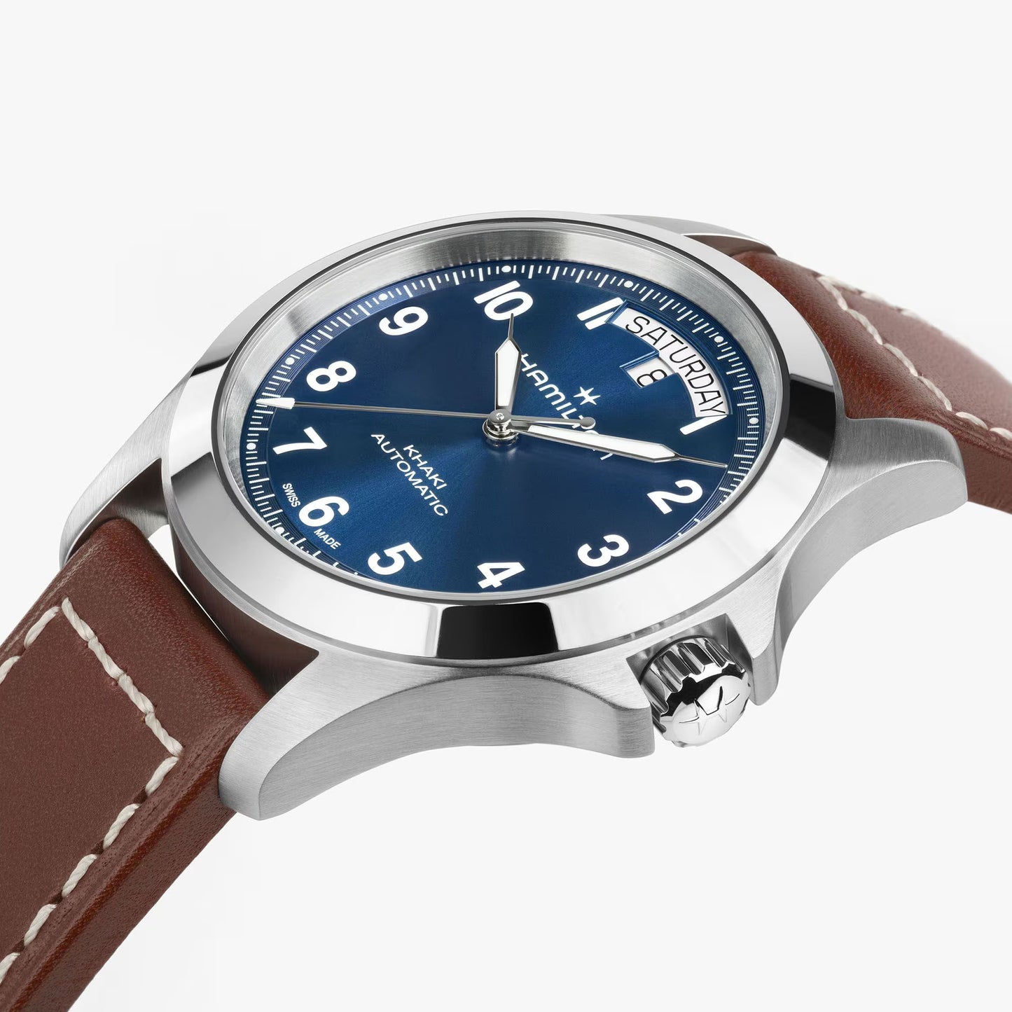 Hamilton Khaki Field King Day-Date Blue Dial 40mm Automatic Men's Watch - H64475540