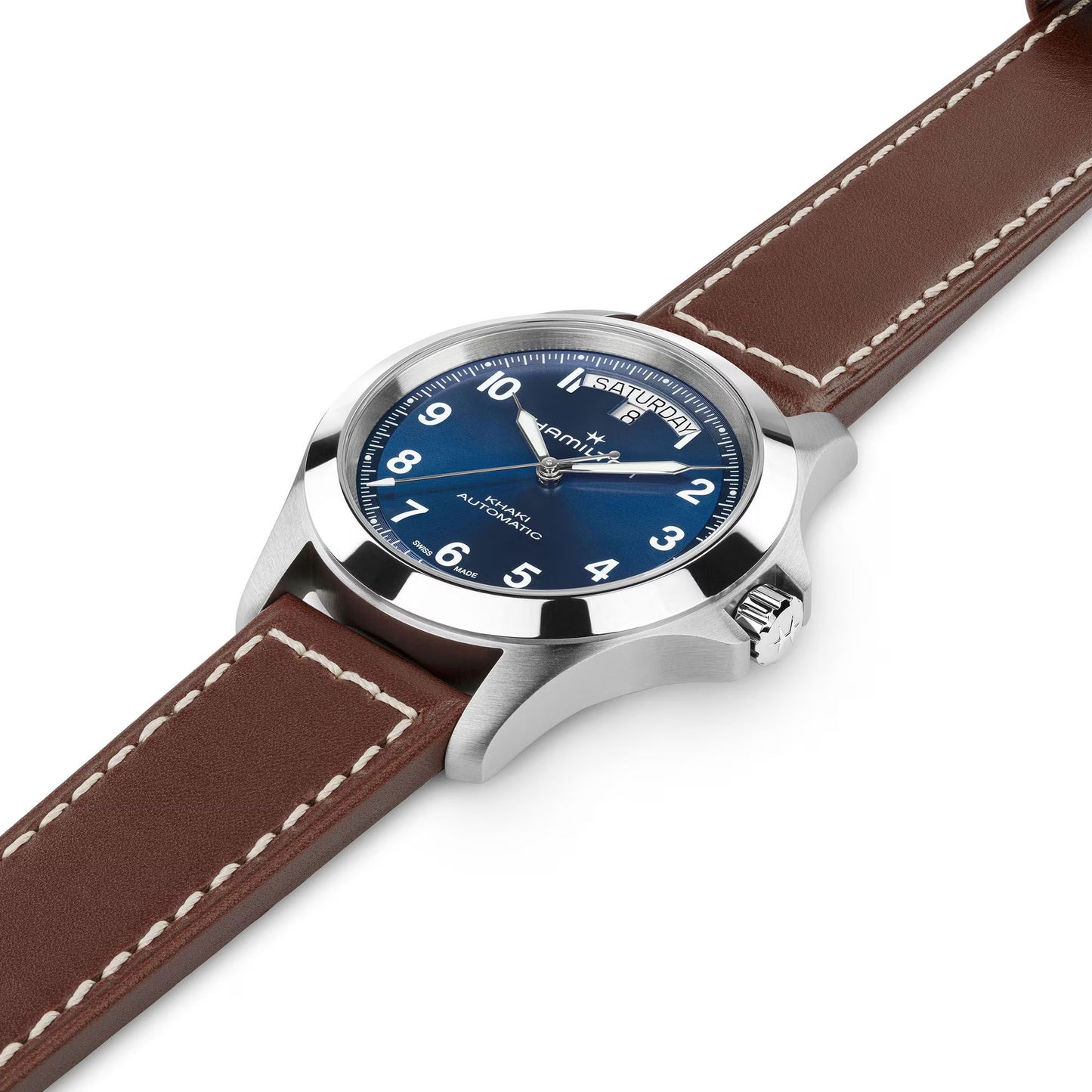 Hamilton Khaki Field King Day-Date Blue Dial 40mm Automatic Men's Watch - H64475540