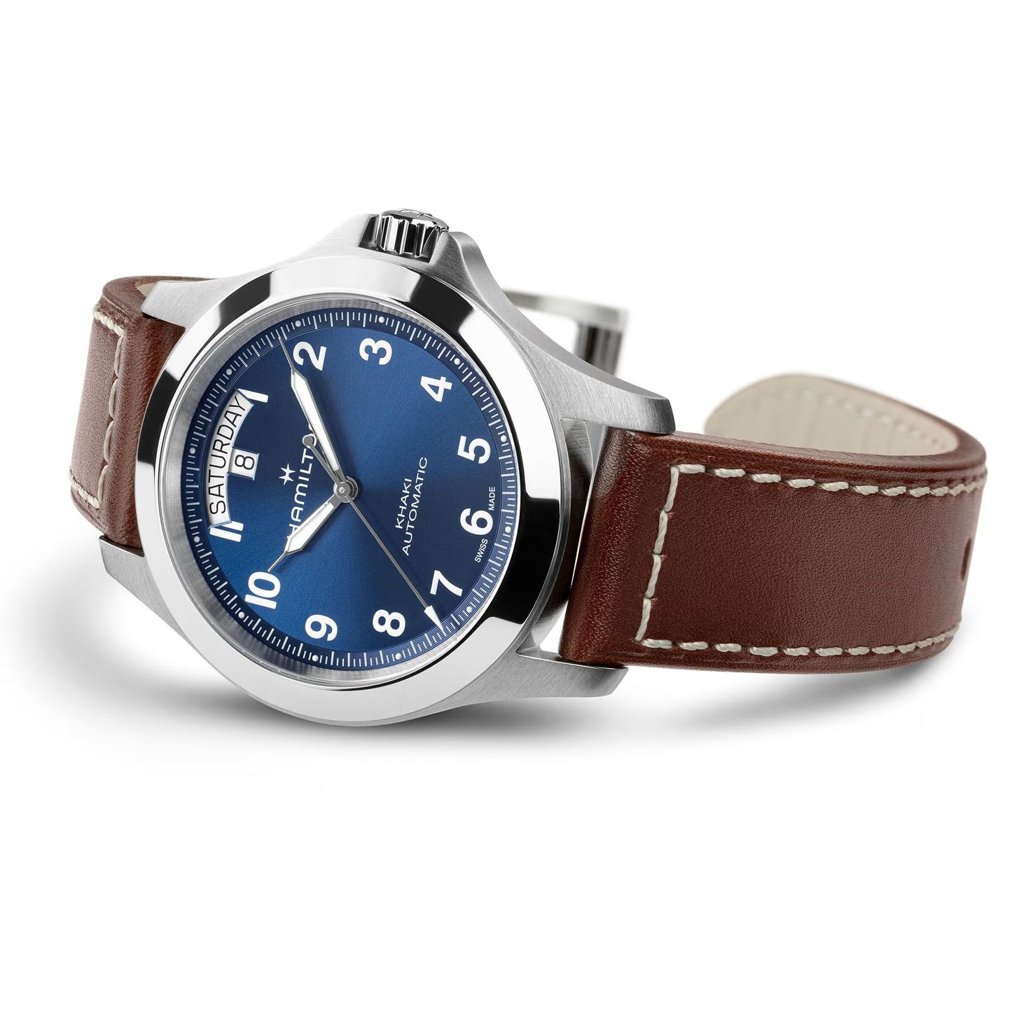 Hamilton Khaki Field King Day-Date Blue Dial 40mm Automatic Men's Watch - H64475540