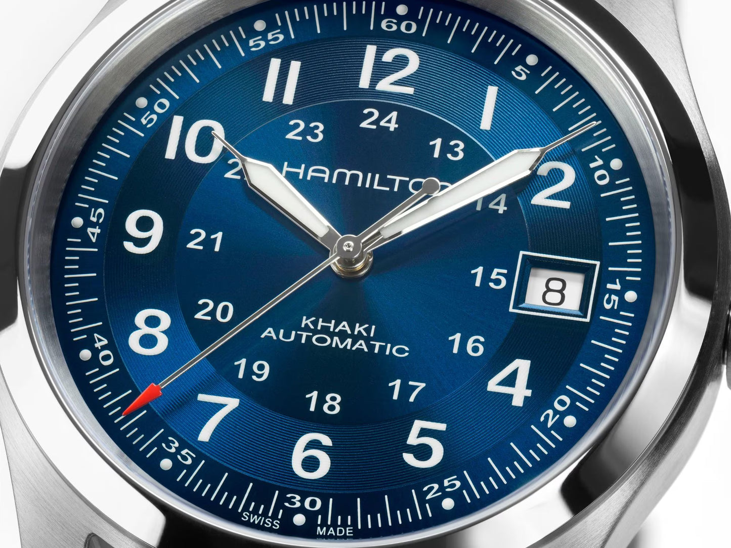 Hamilton Khaki Field Blue Dial 38mm Automatic Men's Watch - H70455140
