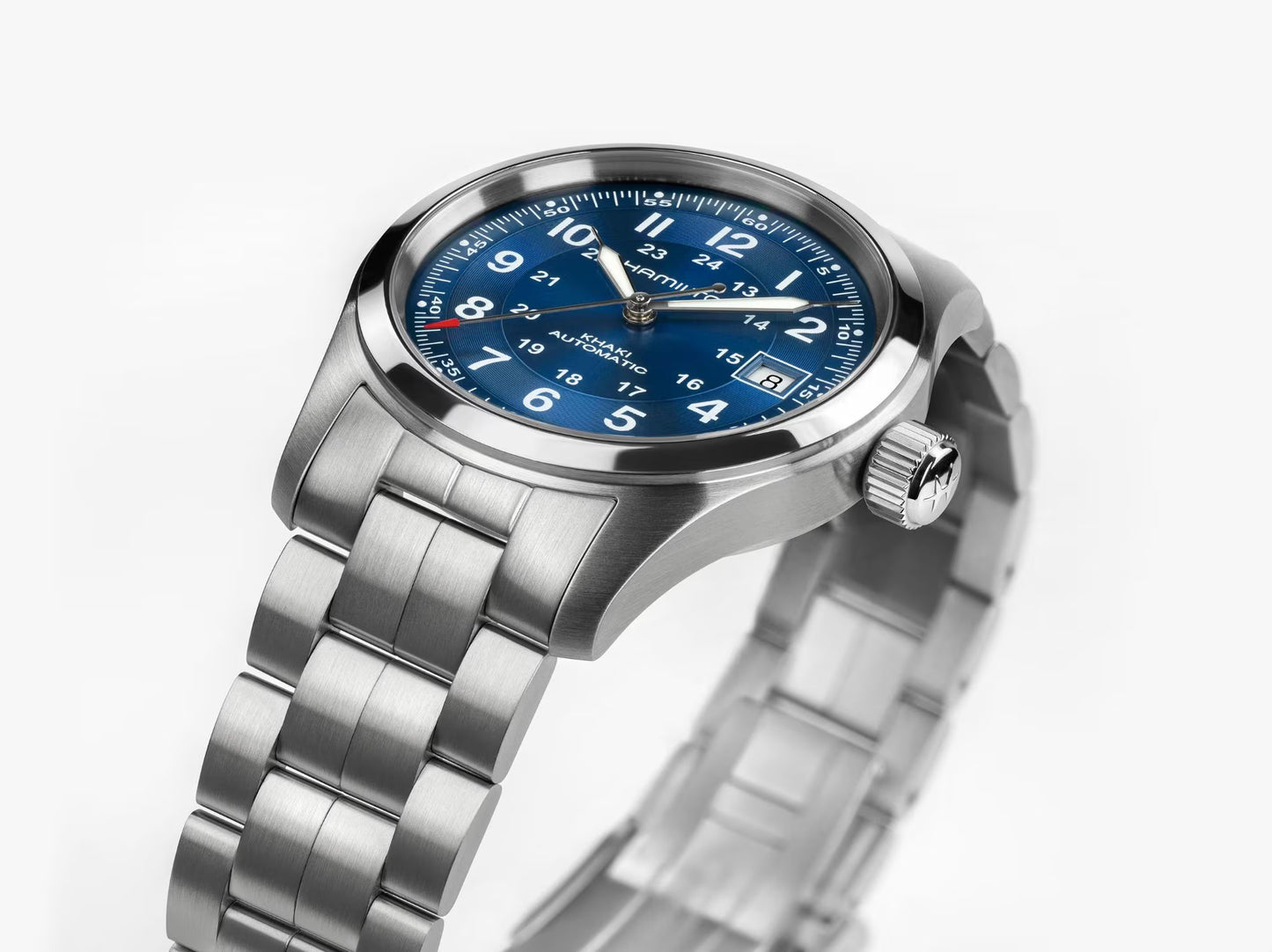 Hamilton Khaki Field Blue Dial 38mm Automatic Men's Watch - H70455140