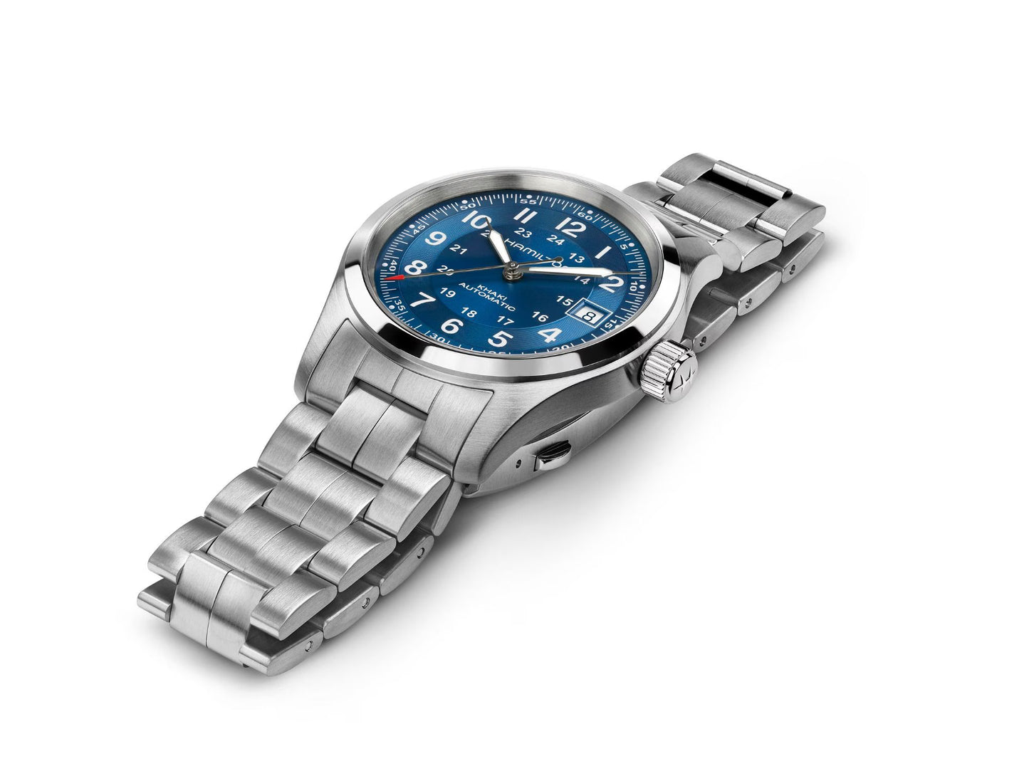 Hamilton Khaki Field Blue Dial 38mm Automatic Men's Watch - H70455140