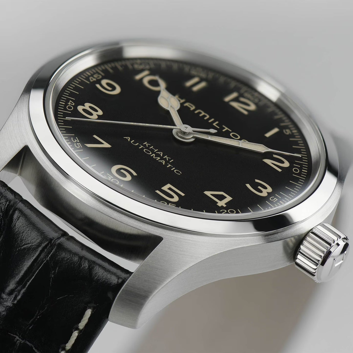 Khaki Field Murph Black Dial 42mm Bracelet Bundle Automatic Men's Watch - H70605732