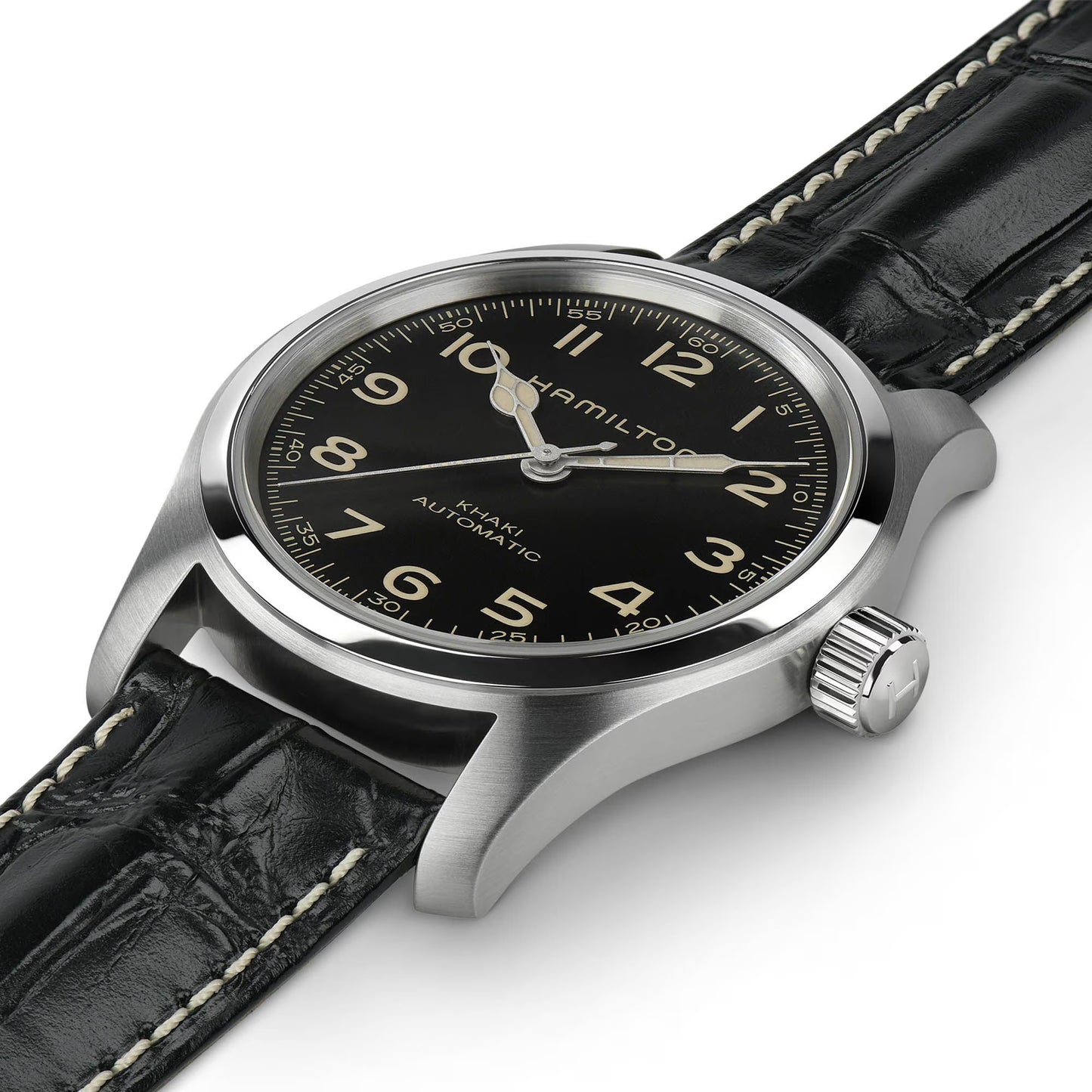 Khaki Field Murph Black Dial 42mm Bracelet Bundle Automatic Men's Watch - H70605732