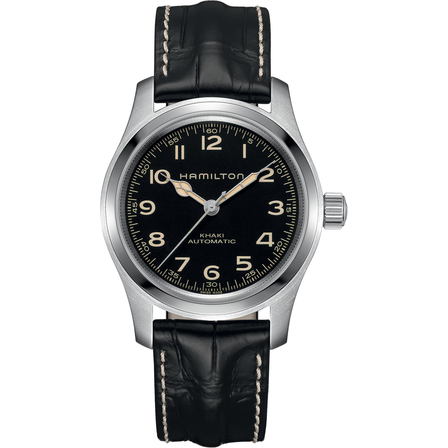 Khaki Field Murph Black Dial 42mm Bracelet Bundle Automatic Men's Watch - H70605732