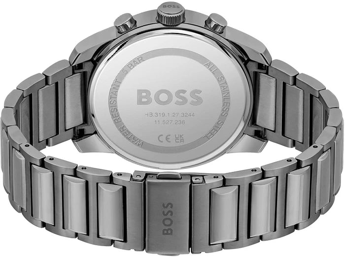 Hugo BOSS TRACE Herenhorloge Grey Dial Men's Chronograph Watch- HB1514005