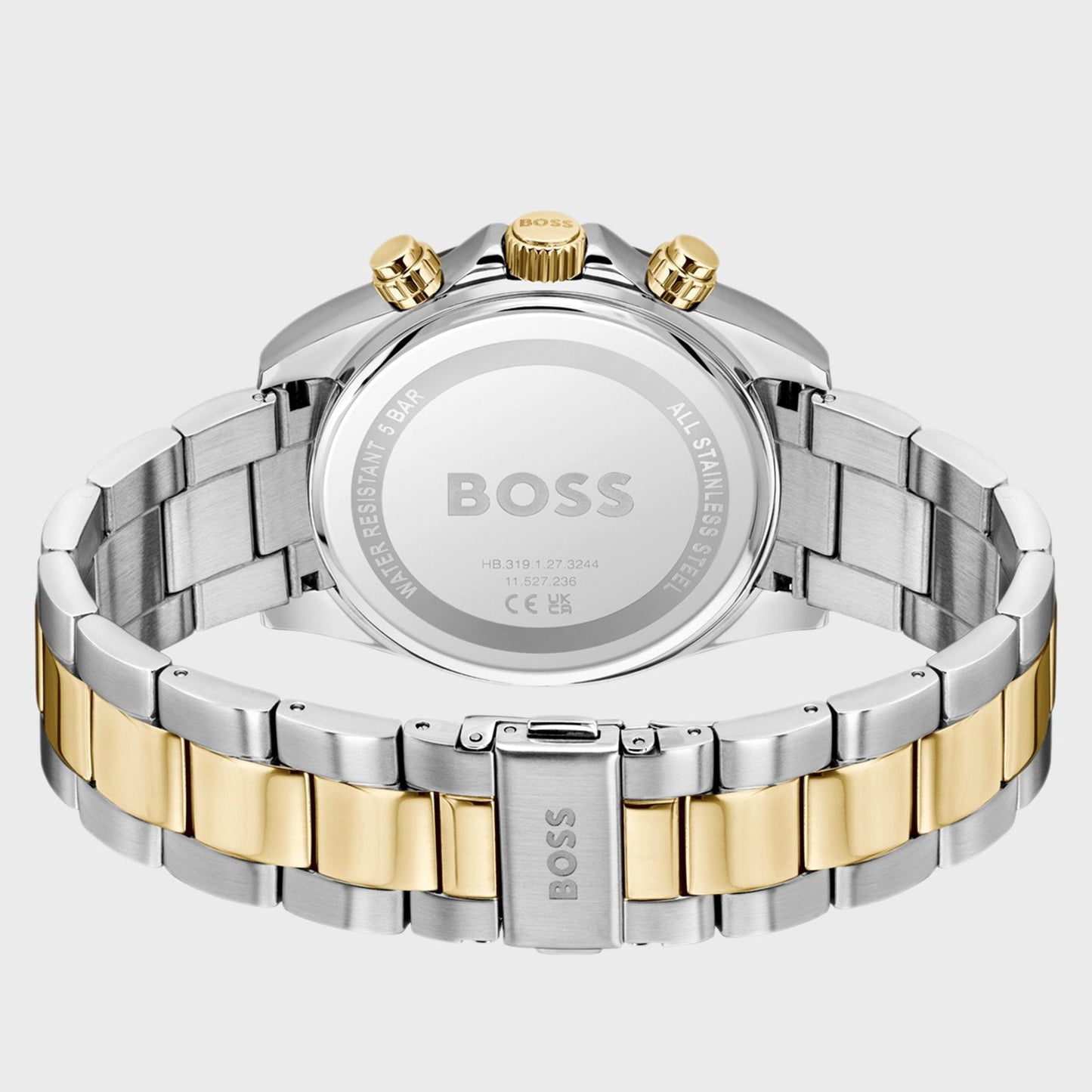Hugo Boss HERO 2.0 Black-dial chronograph with two-tone bracelet Men's Watch - 1514269