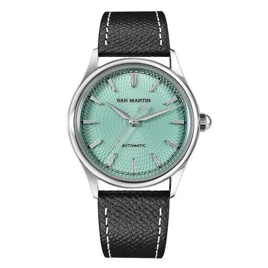 San Martin 37mm Diamond-patterned dial Automatic Men's Watch -  SN0110G