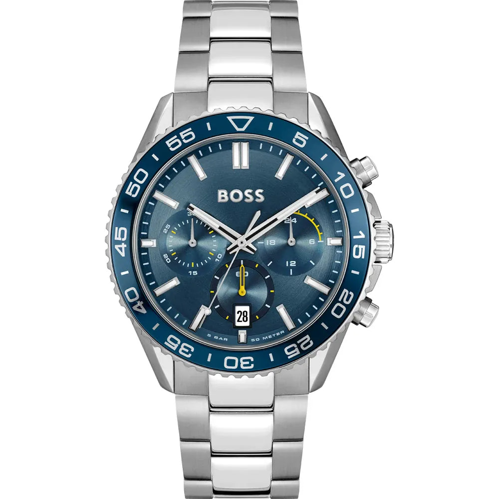 Hugo Boss Runner Blue Dial Men's Chronograph Watch- 1514143