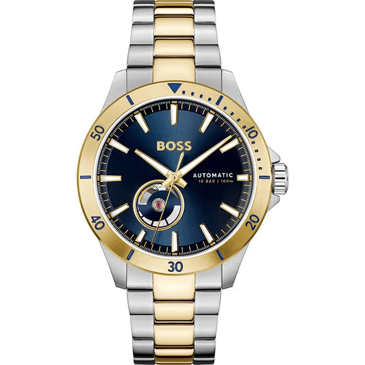 Hugo Boss Troper 42mm Blue Dial Automatic Men's Watch - 1514201