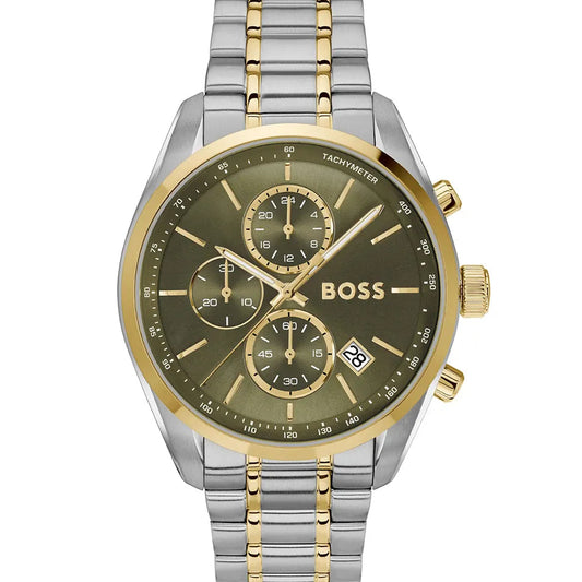 Hugo Boss Grand Prix Green Dial Men's Watch - 1514227