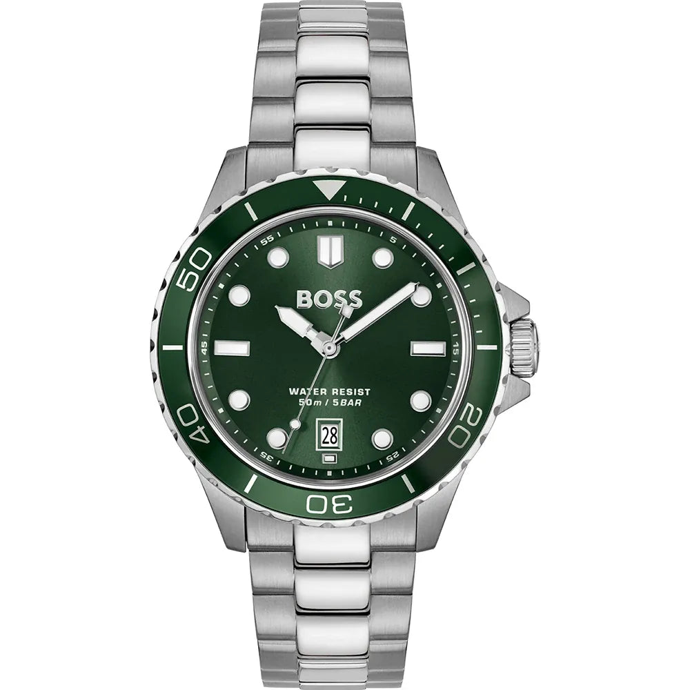Hugo Boss Troper Sport Green Dial Men's Watch - 1514294