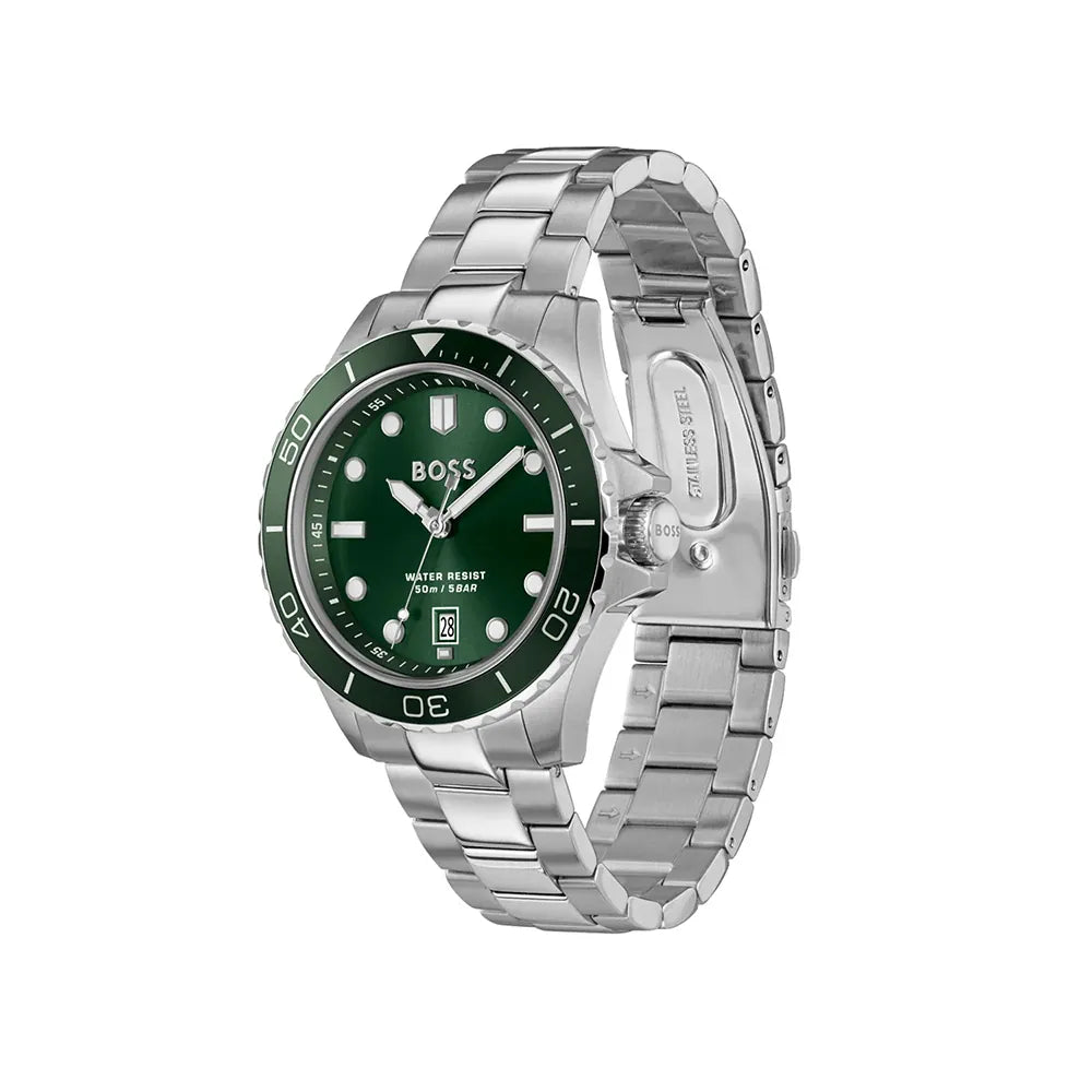 Hugo Boss Troper Sport Green Dial Men's Watch - 1514294